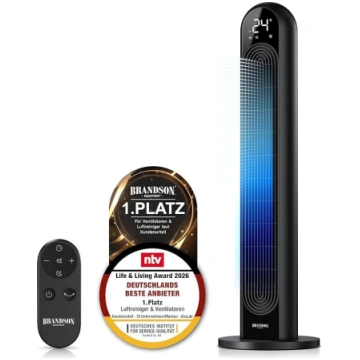 Brandson - līdzstrāvas torņa ventilators ļoti klus