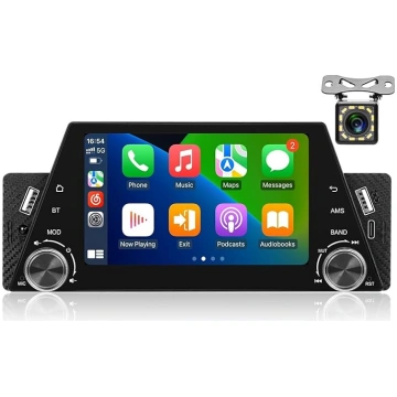 NHOPEEW 1Din auto radio ar bezvadu Carplay un Andr