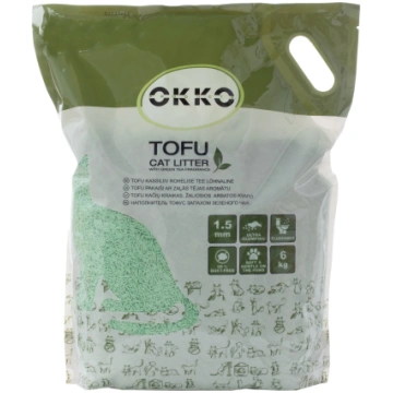 OKKO Kaķu pakaiši Okko Tofu, organiskās ,cementējo