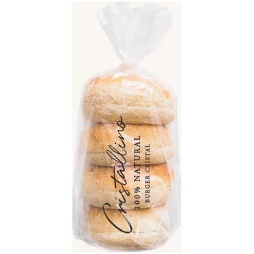 Burger Crystal bread (pan de cristal) 4 units Span