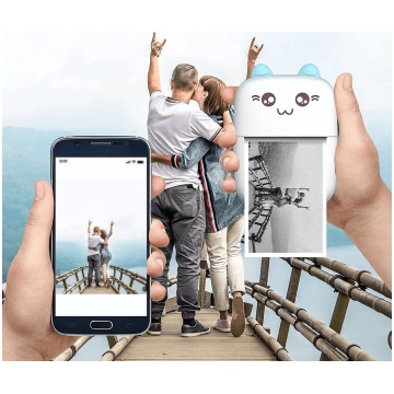 Mini kabatas printeris ar bluetooth - foto attēlu 