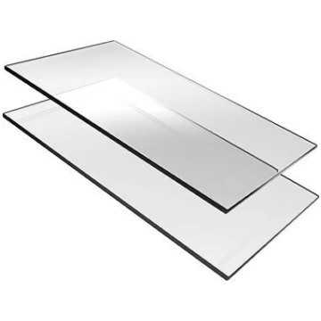 Karstumizturīgs kamīna stikls, 100 x 100 x 4 mm