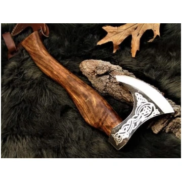 Cirvis Oglekļa tērauda cirvis Viking Hand Forged 1