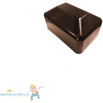 Cepurīte žoga stabam 40x60 ārējā brūna 33498