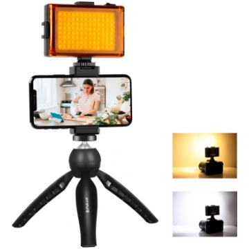 Puluz PKT3131B tiešraides komplekts: statīvs, LED