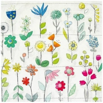 Museums & Galleries Karnet kwadrat Floral Pattern 