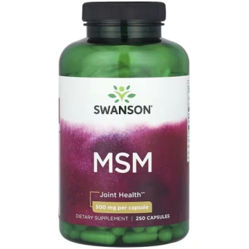 Swanson Vitamins, MSM, 500 mg, 250 Capsules