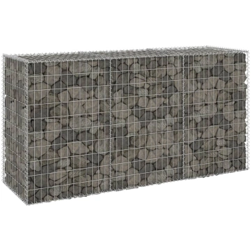 Gabions ar vāku, cinkots tērauds, 200x60x100 cm