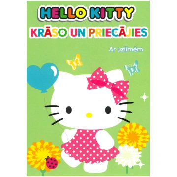 Hello Kitty. Krāso un priecājies. Ar uzlīmēm