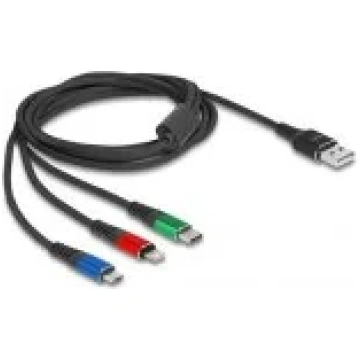 DELOCK 84903 USB-A/ Micro-USB/ USB-C/ Lightning 2m