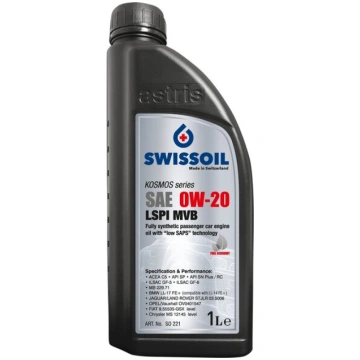 SAE 0W-20 LSPI MVB - 1L Swissoil