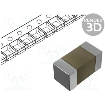 Capacitor: ceramic; MLCC; 820pF; 50V; C0G (NP0); ±