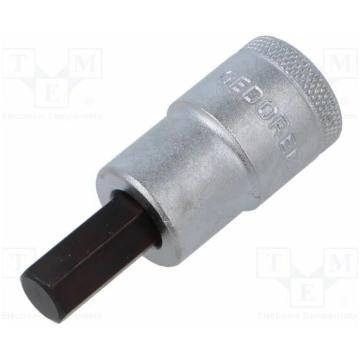 Socket: hex key-bit; HEX 10mm; 1/2"; Chrom-vanadiu