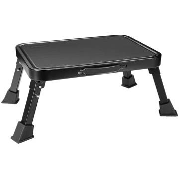 BONTEC Adjustable Folding Step Stool – Sturdy Meta