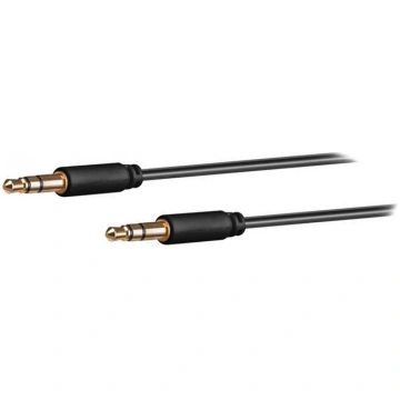 Cable; Jack 3.5mm 3pin plug,both sides; 1.5m; blac