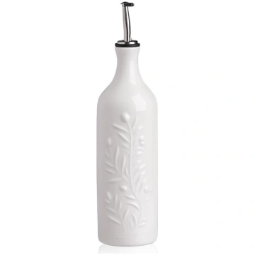 Sweejar Home liela keramikas olīveļļas pudele ar d