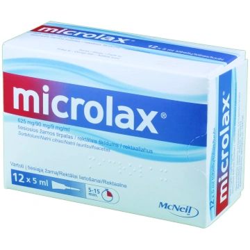 MICROLAX 5 ml šķīdums, 12 gab
