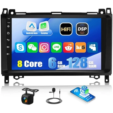 CAMECHO 6+128G 8-Kern Android 15 Autoradio für Mer