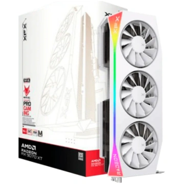 XFX Mercury AMD Radeon RX 9070XT OC White Magnetic
