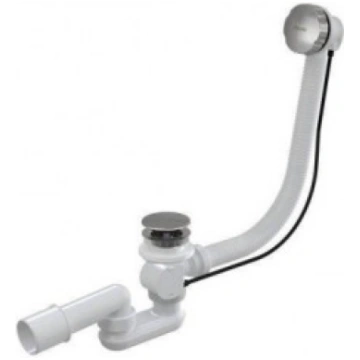 Sifons, Bathtub siphon with overflow 800- Chrome