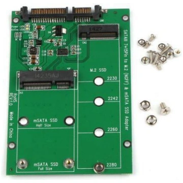 MicroStorage NGFF M.2 / mSATA to SATA Adapter 5711
