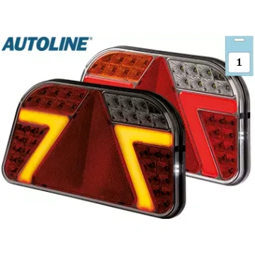 Piekabes LED aizmugures lukturis, labais 12-24V, 2