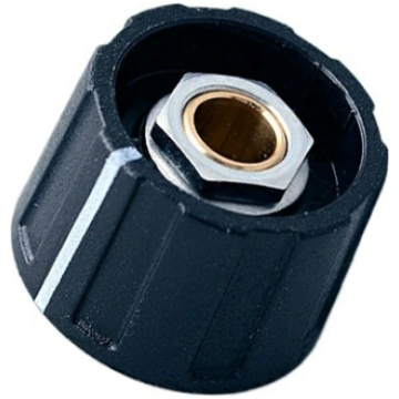 Knob; with pointer; ABS; Øshaft: 4mm; Ø23x15.5mm; 