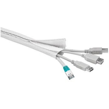 Cable wrap DELTACO nylon, 1.8m, white / LDR09