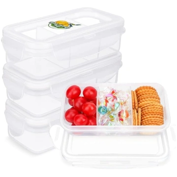 Maza 3 nodalījumu uzkodu kastīte 300 ml, 4 iepakoj