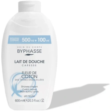 Caresse dušas krēms - Kokvilnas zieds, 600 ml Byph