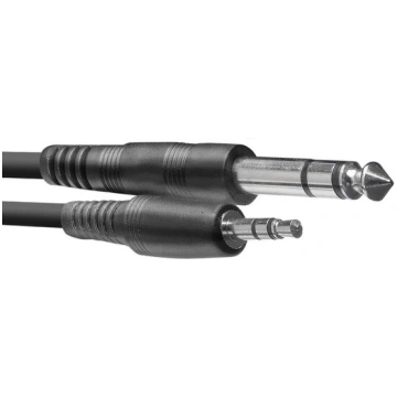 Stagg 3.5mm miniJack AUX TRS - 6.35mm Jack TRS 3m