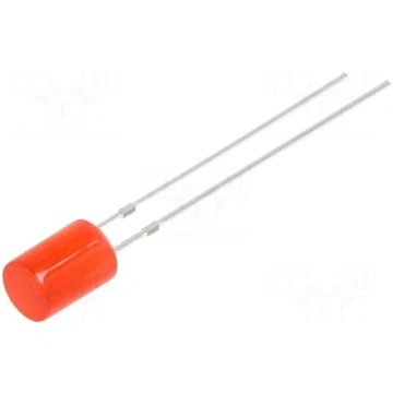 LED | red | 5mm | 220÷330mcd | 140° | Front: flat 