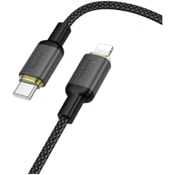 Hoco PD 30W 1 m X128 USB-C to Lightning Cable, Bla