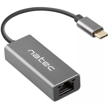 NATEC Cricket USB 3.2 Gen 1 Type-C Pelēks Ethernet