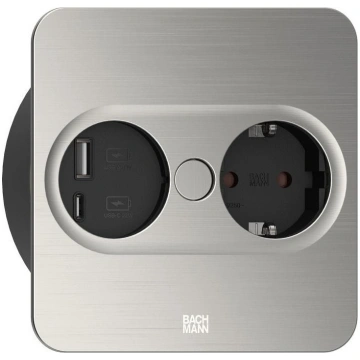 TWIST 2 1xCEE7/3 1xUSB A/C 22W Bachmann 946.005
