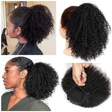 Frauen Kordelzug-Pferdeschwanz-Erweiterungen, Afro