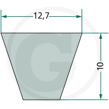 Ķīļsiksna 12,7x1100, 50025140, 4209828625, 0982862