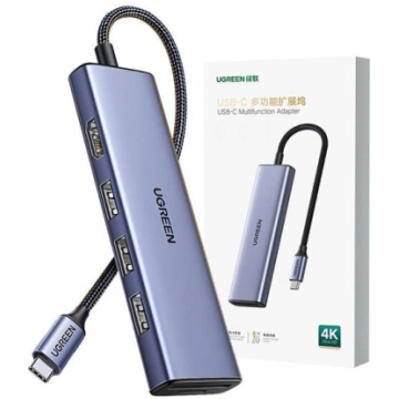 Hub Ugreen CM511 20956A USB-C HDMI 4K 3x USB-A 3.0
