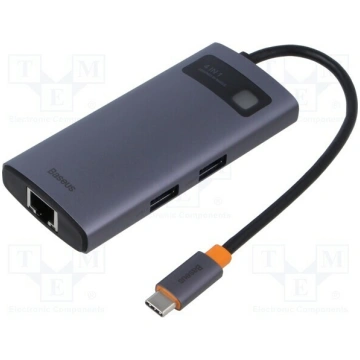 Hub USB; RJ45 socket,USB A socket x3,USB C socket;