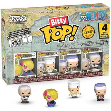 Funko Bitty Pop! 4-Pack: One Piece - Sanji, Zeff, 