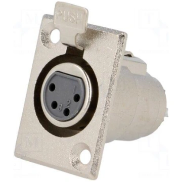Socket | XLR | female | PIN: 4 | soldering | Case:
