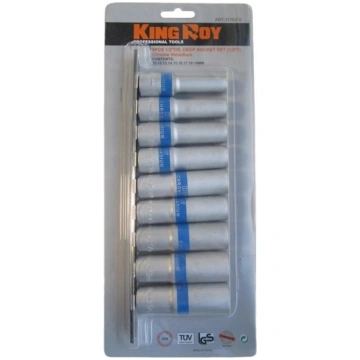 1/2" Dr. Deep socket set 9pcs. 6pt
