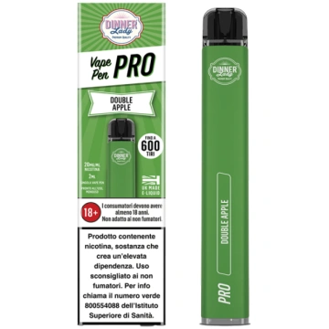 Double Apple Vape Pen Pro Dinner Lady Disposable -