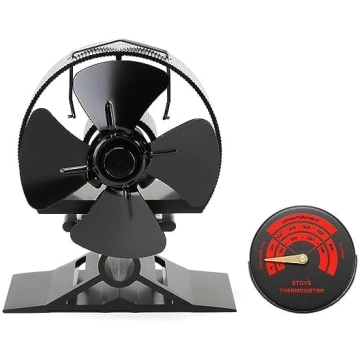Crsure kamīna ventilators, 4 lapu kamīna krāsns ve