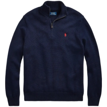 Polo Ralph Lauren - Cotton Quarter-Zip Mockneck Sw