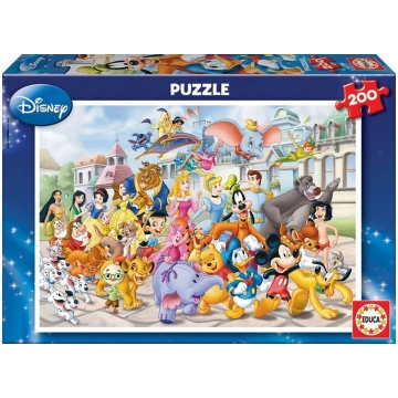 Puzzle 200 gabali EDUCA - Vinnijs Pūks - Multfilma