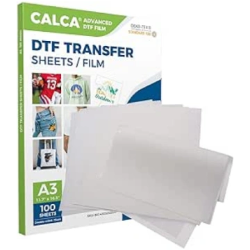 CALCA 100 loksnes A3 DTF pārneses plēve Premium DT