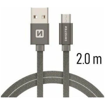Swissten Textile Quick Charge Universāls Micro USB