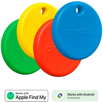 Chipolo POP Red/Blue/Yellow/Green - 4-Pack