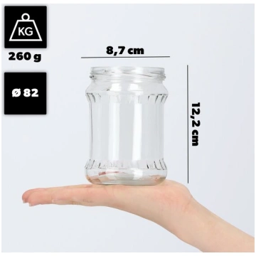 8x stikla burciņa 500ml mason burciņa medus ievārī